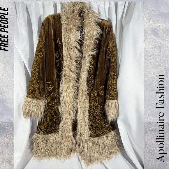 FREE PEOPLE BY UNDERSTATED LEATHER STILLWATER PENNY LANE COAT NWT LARGE RARE - Picture 8 of 10